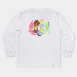 Ice Cream Kids Long Sleeve T-Shirt